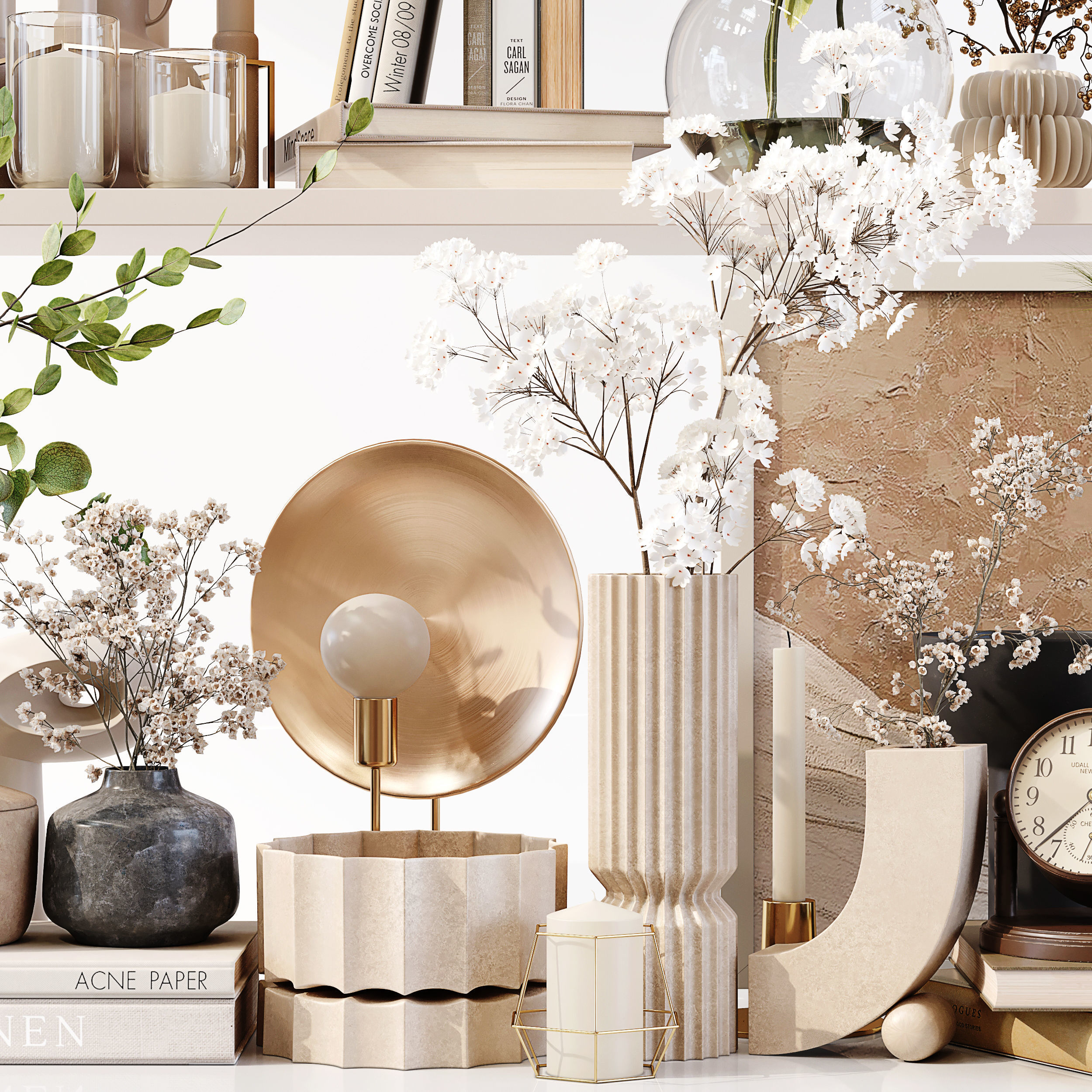 Decorative Set 179 Low-poly 3D model_5