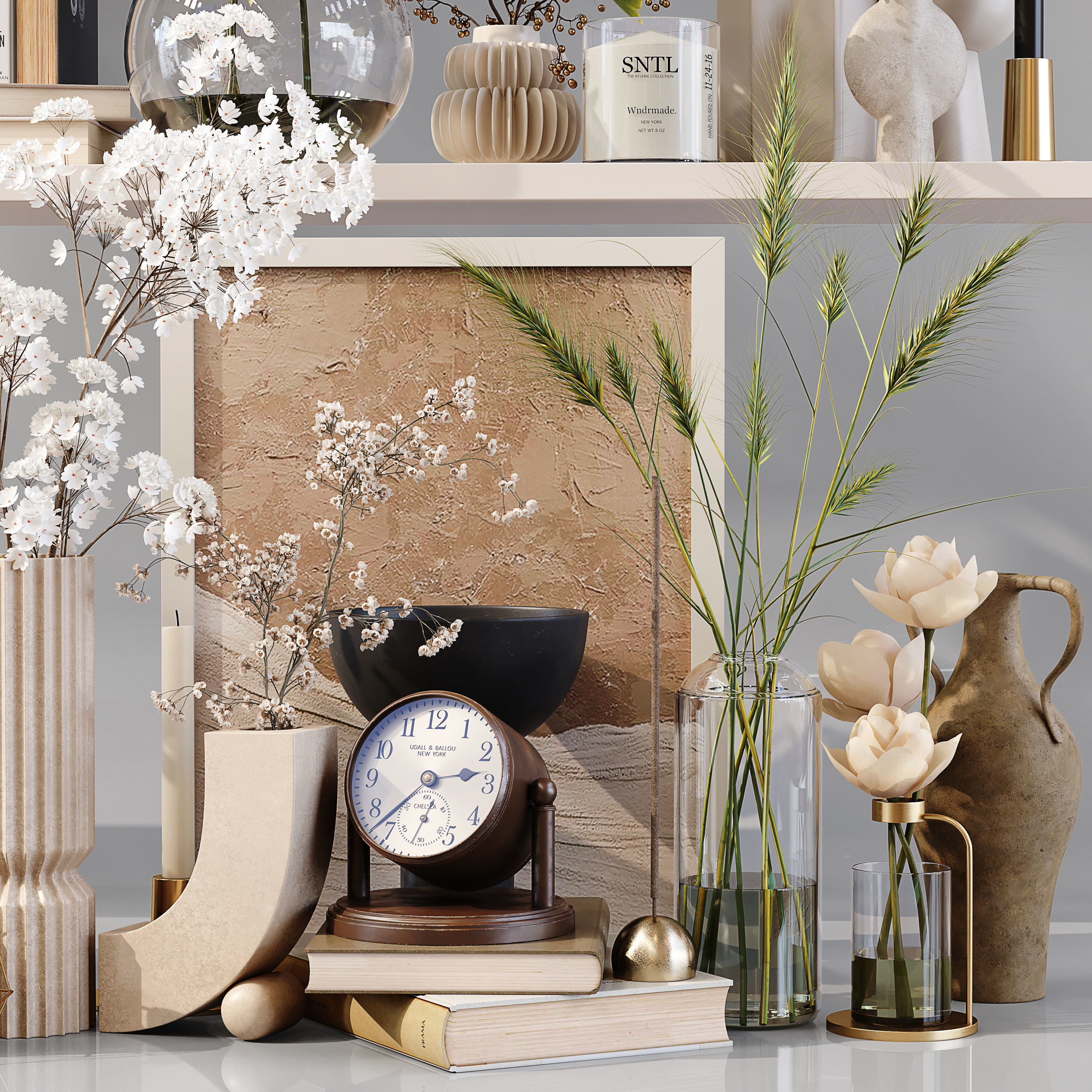 Decorative Set 179 Low-poly 3D model_2