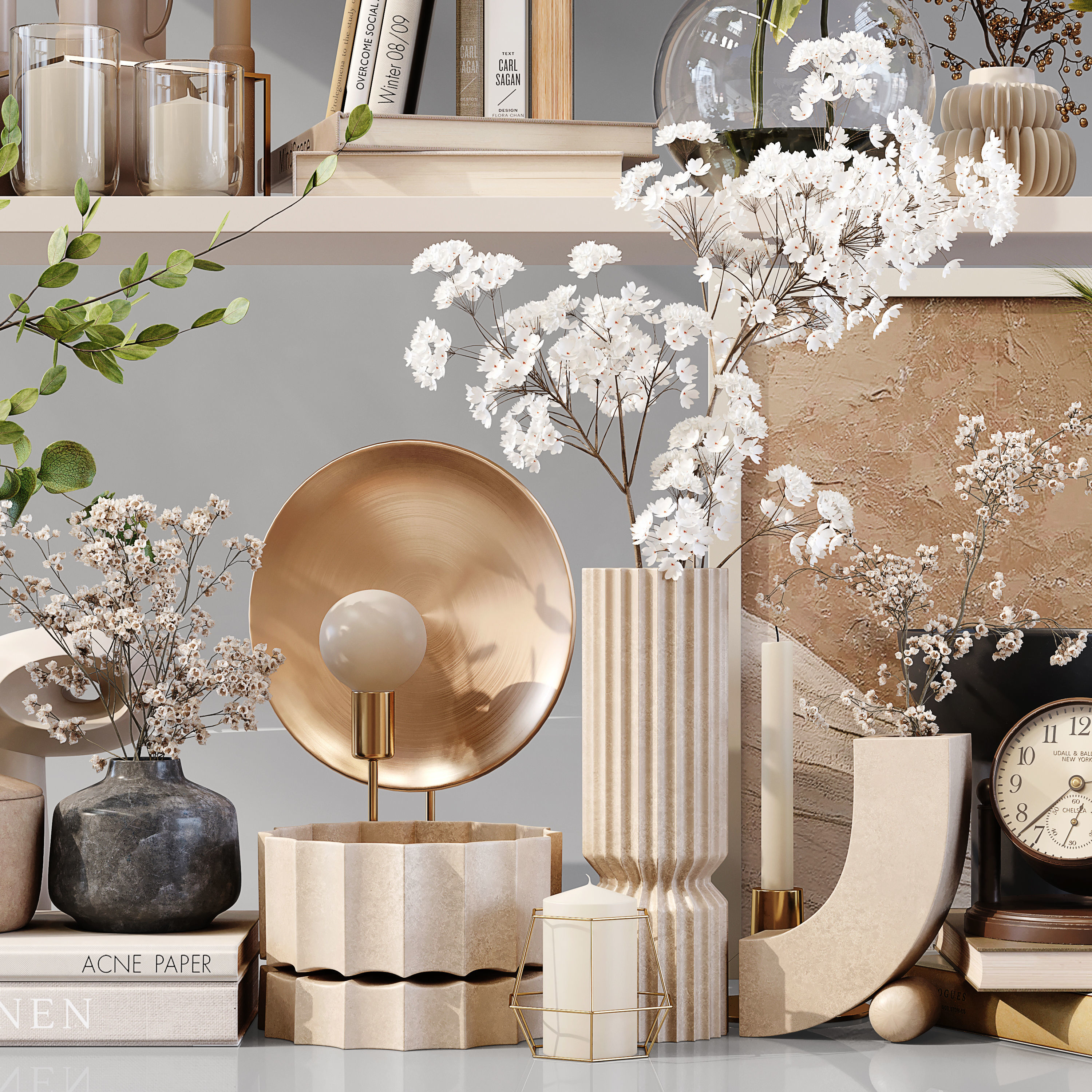 Decorative Set 179 Low-poly 3D model_4