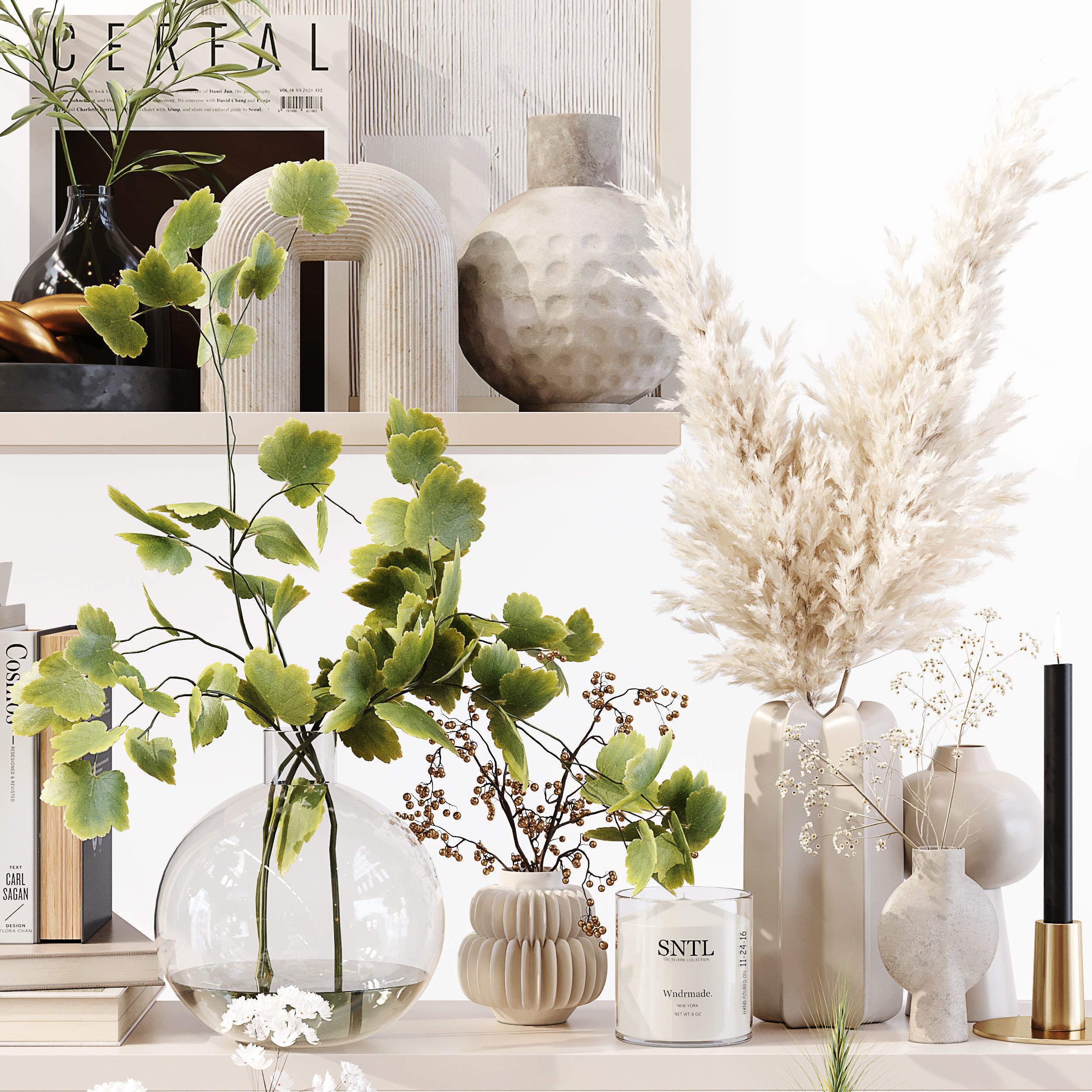 Decorative Set 179 Low-poly 3D model_11