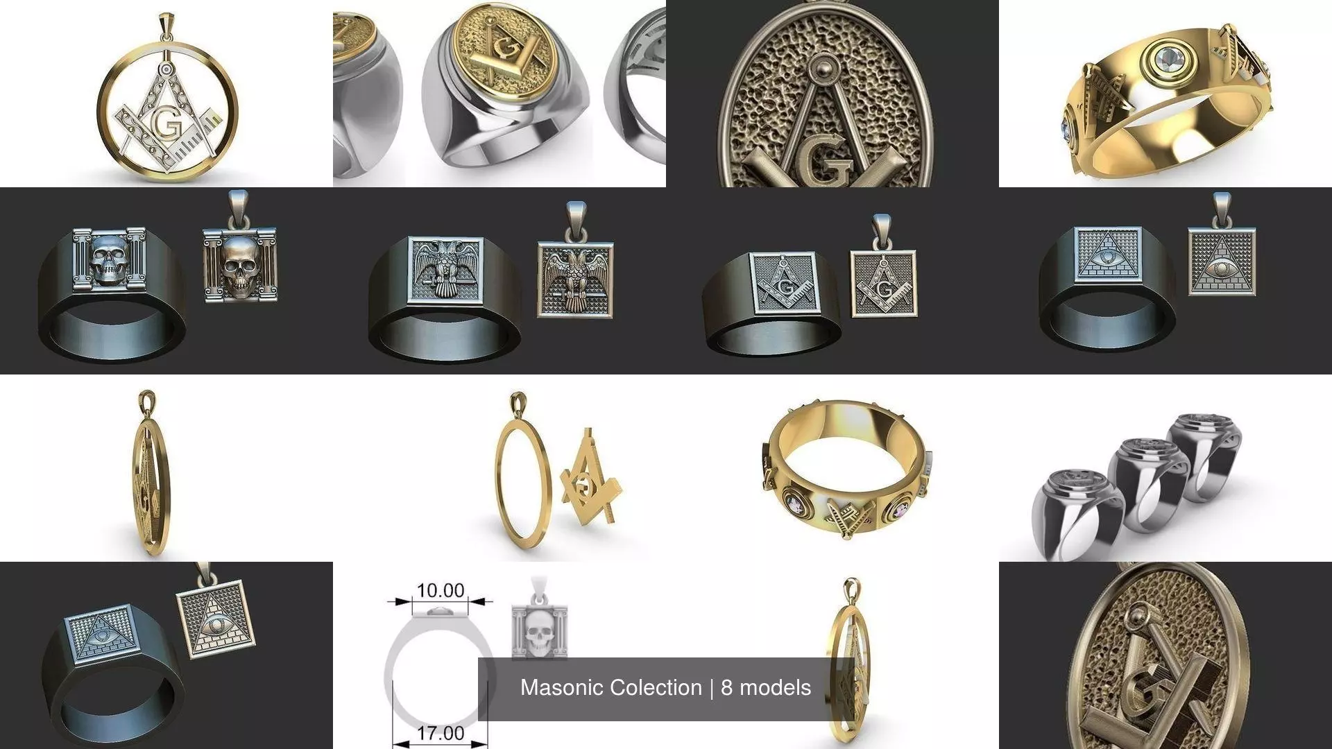 Masonic Colection 3D Model Collection_0