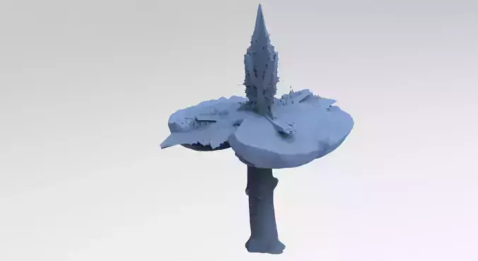 Sci fi mushroom Dome 2 3D model