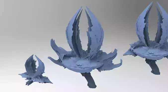 Sci fi mushroom Sculpture 3 versions 