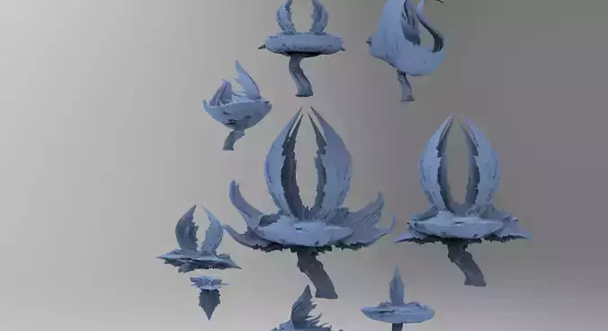 Sci fi mushroom Sculpture collection 1