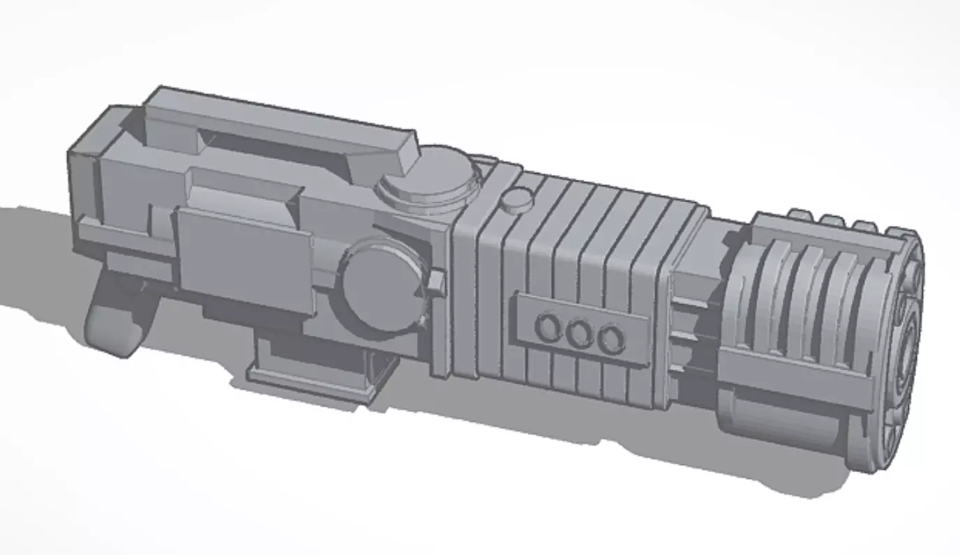 doom eternal plasma rifle 3D print model_0