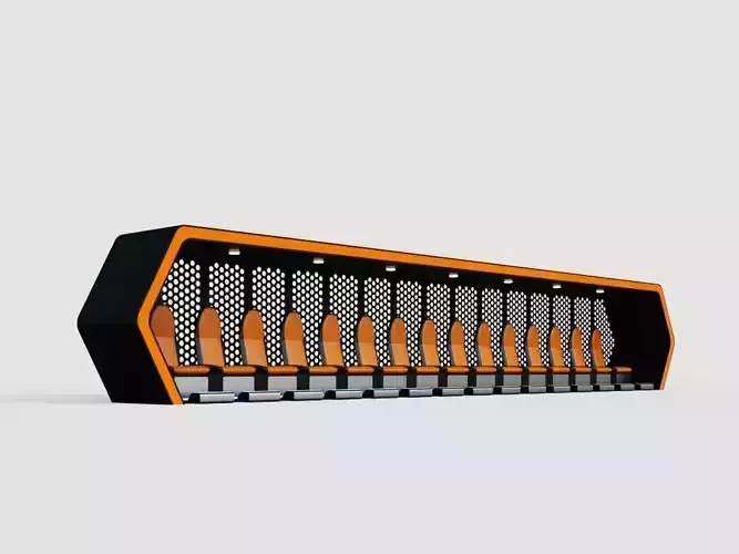 Modern Bench 3D model