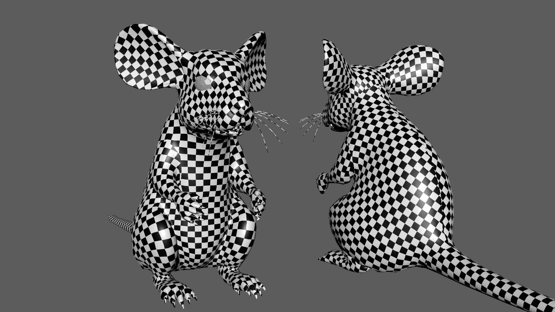 Mouse BaseMesh Low-poly 3D model_3