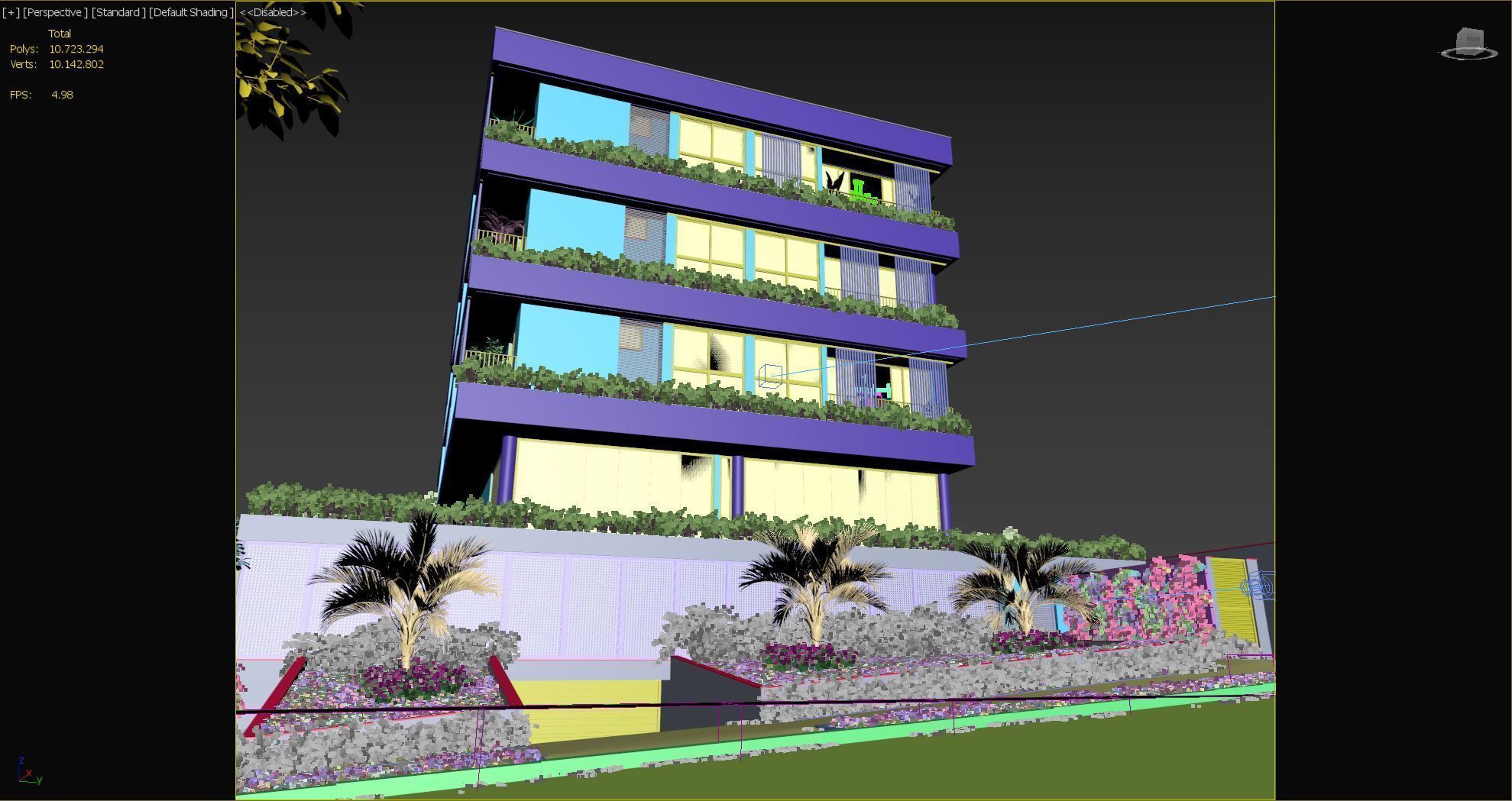 Klee Modern Exterior Building Scene 3D model CGTrader