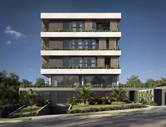 Klee Modern Exterior Building Scene 3D model