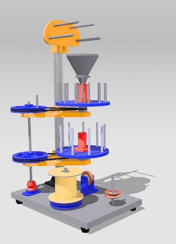 Visco fuse machine without motor 3D print model_2