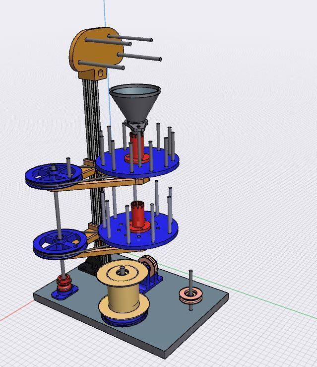 Visco fuse machine without motor 3D print model_3