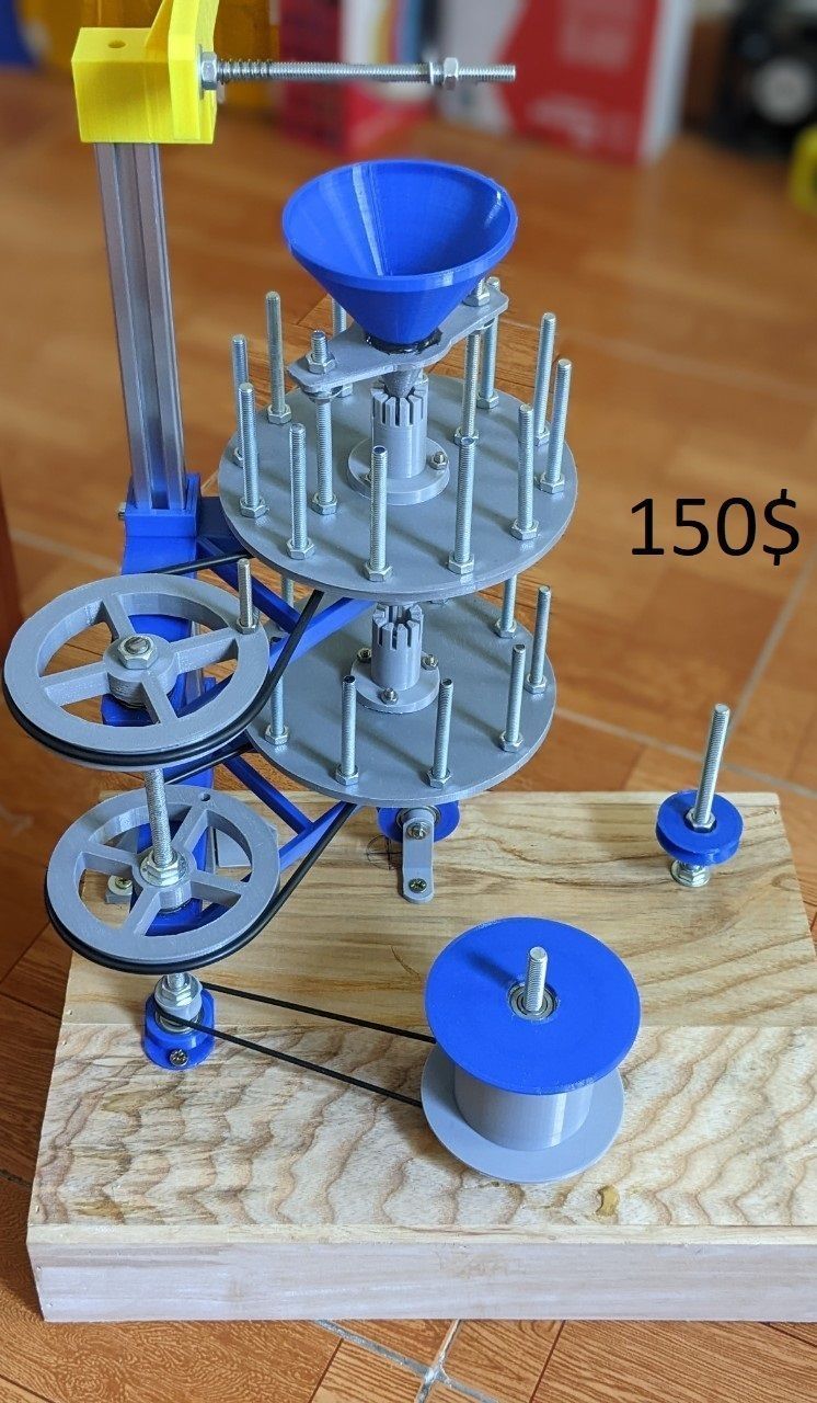 Visco fuse machine without motor 3D print model_5