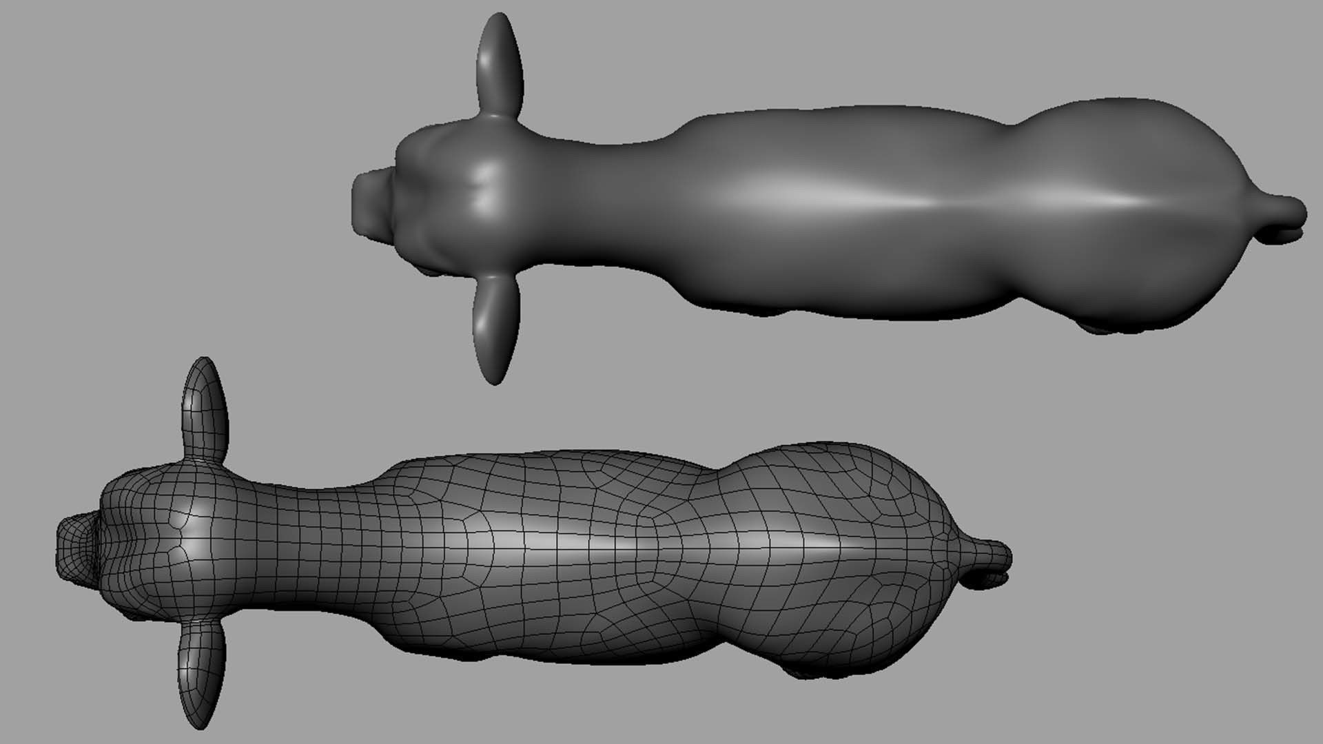 Baby Cow or Calf Low-poly 3D model_3