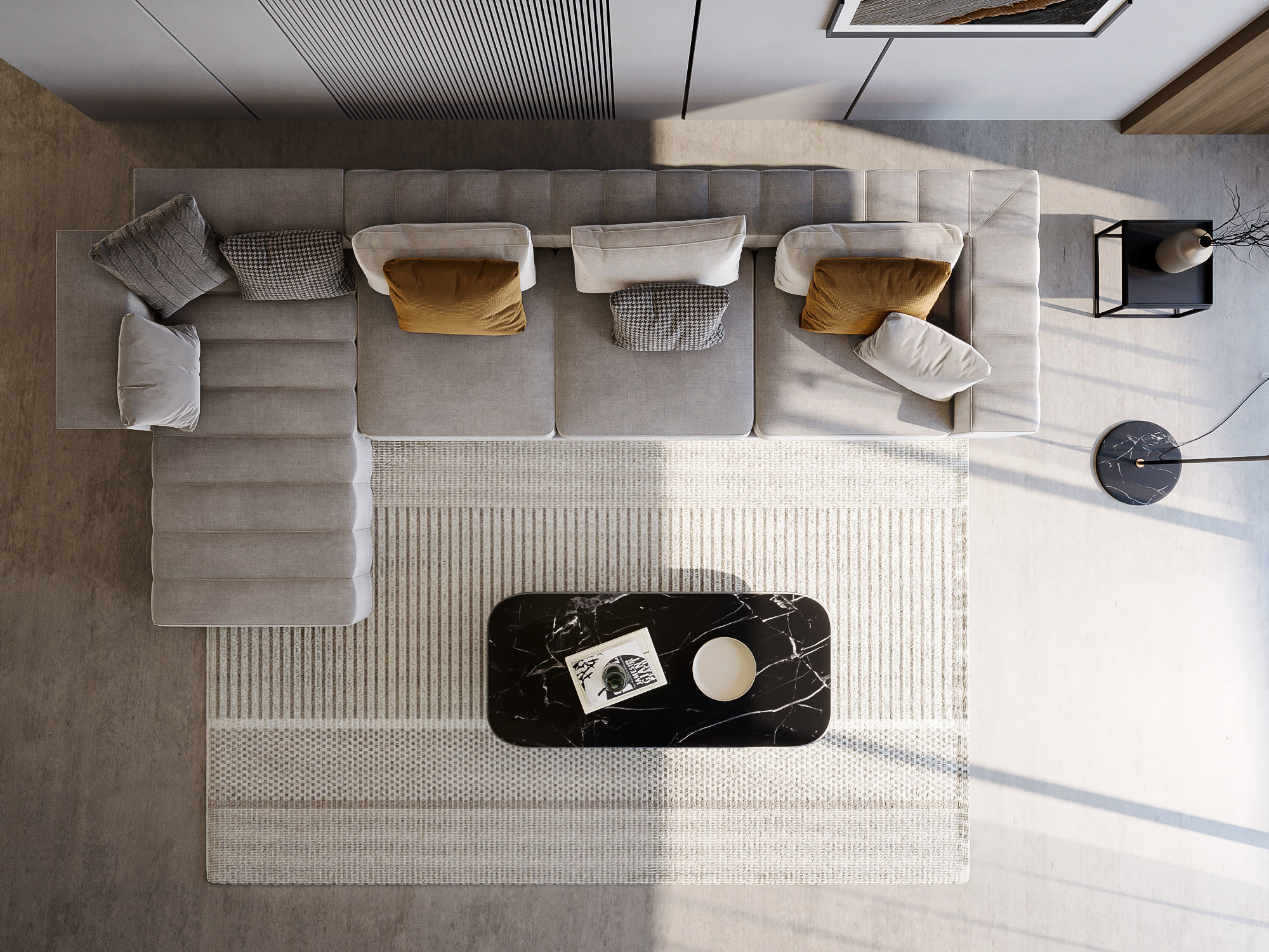 Interior Living Room Scene 16 3D model_2