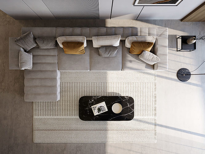 Interior Living Room Scene 16 3D model 3
