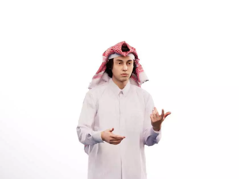 Emilio 12984 - Talking Traditional Arabic Man  Low-poly 3D model_0