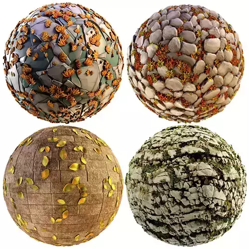 Stylized Stone texture collection 04
