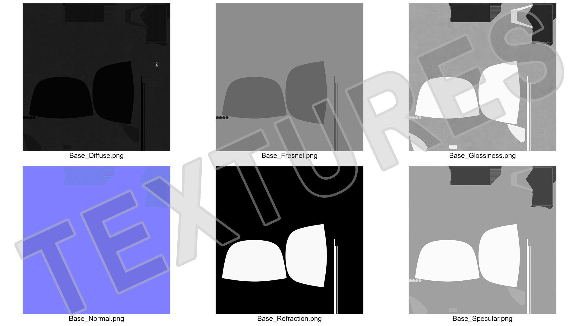 Uvex Turboshield Face Shield Transparent Visor 3D model_42