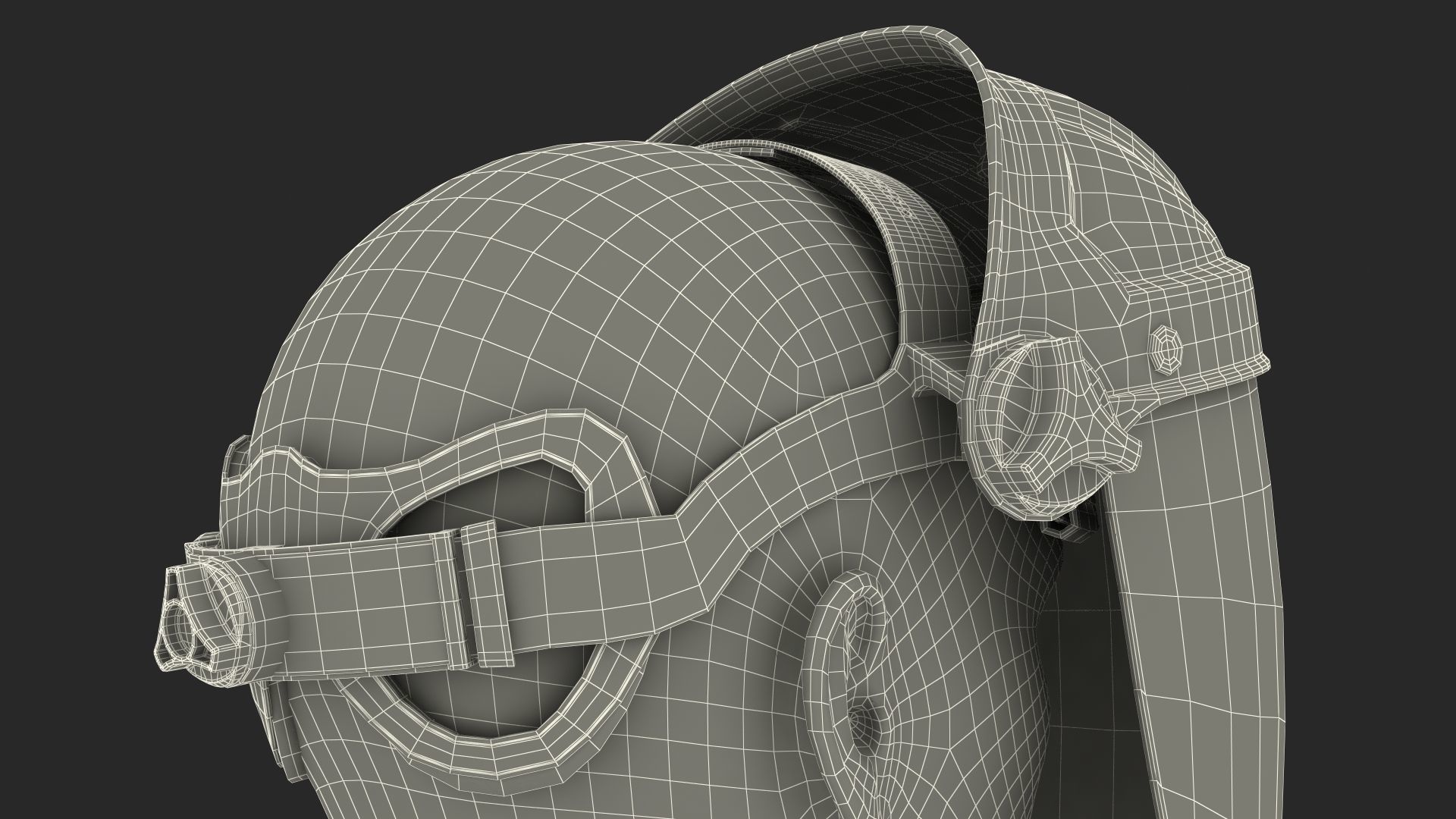 Uvex Turboshield Face Shield Transparent Visor 3D model_56