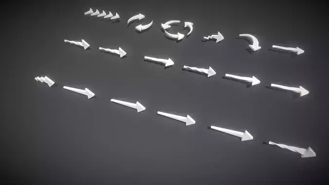 Arrow Low-poly 3D model