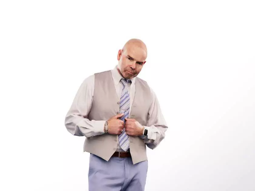 Dirk 13257 - Standing Elegant Man Holding His Vest Low-poly 3D model_0