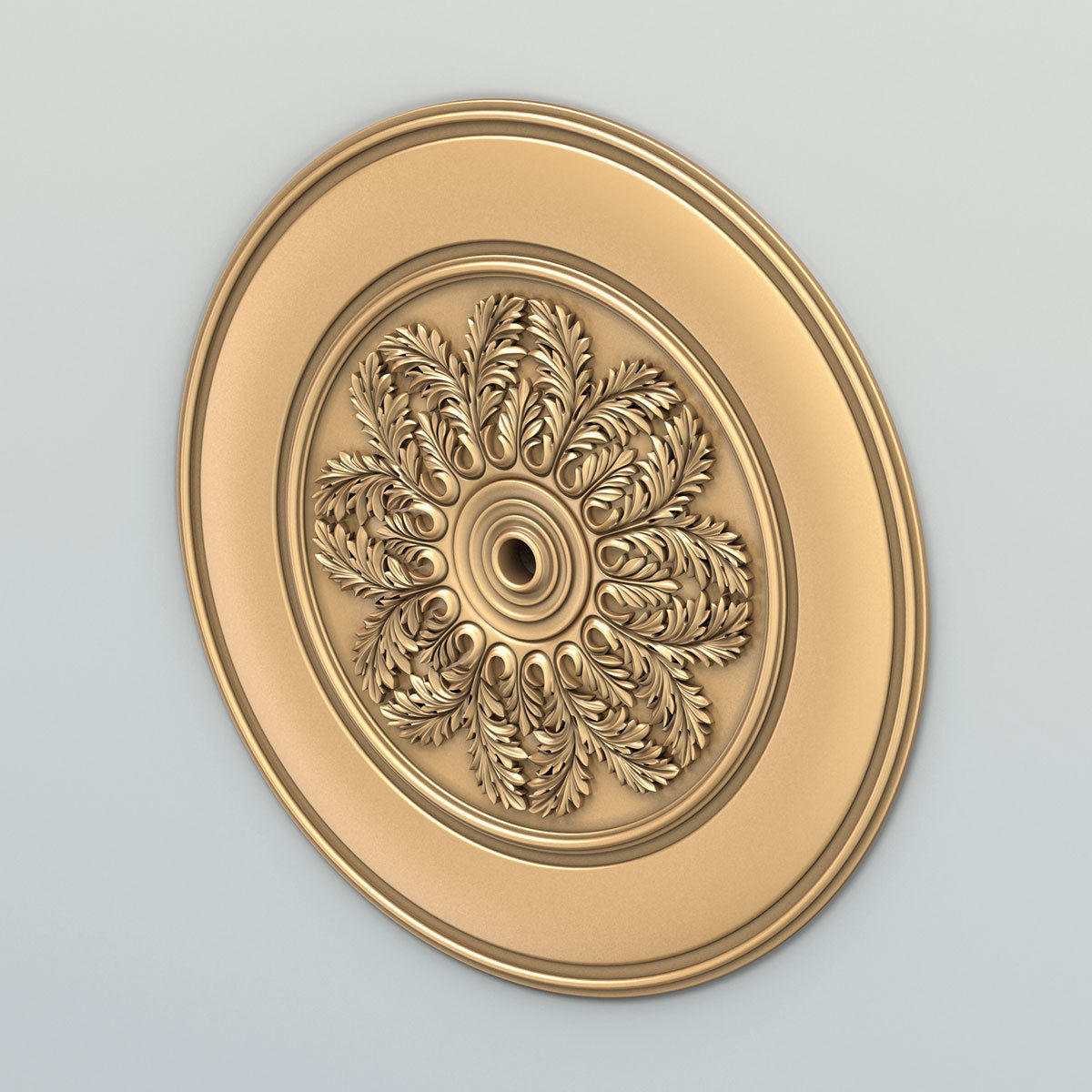 Round rosette 051 3D model_2