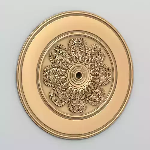 Round rosette 051 3D model