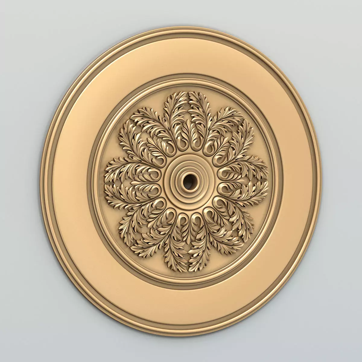 Round rosette 051 3D model_0