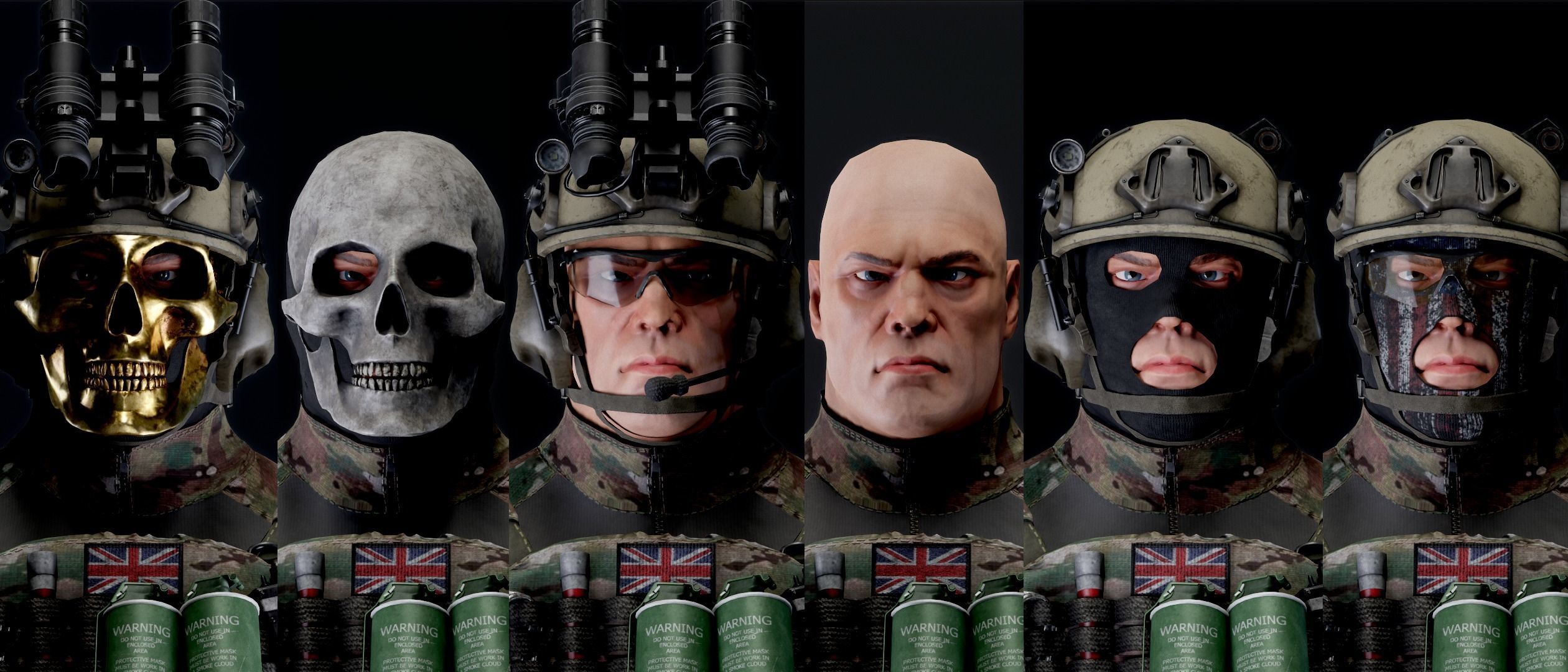 MODULAR SOLDIER PACK Low-poly 3D model_4