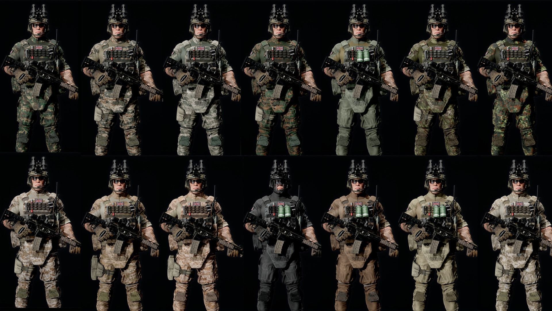 MODULAR SOLDIER PACK Low-poly 3D model_3