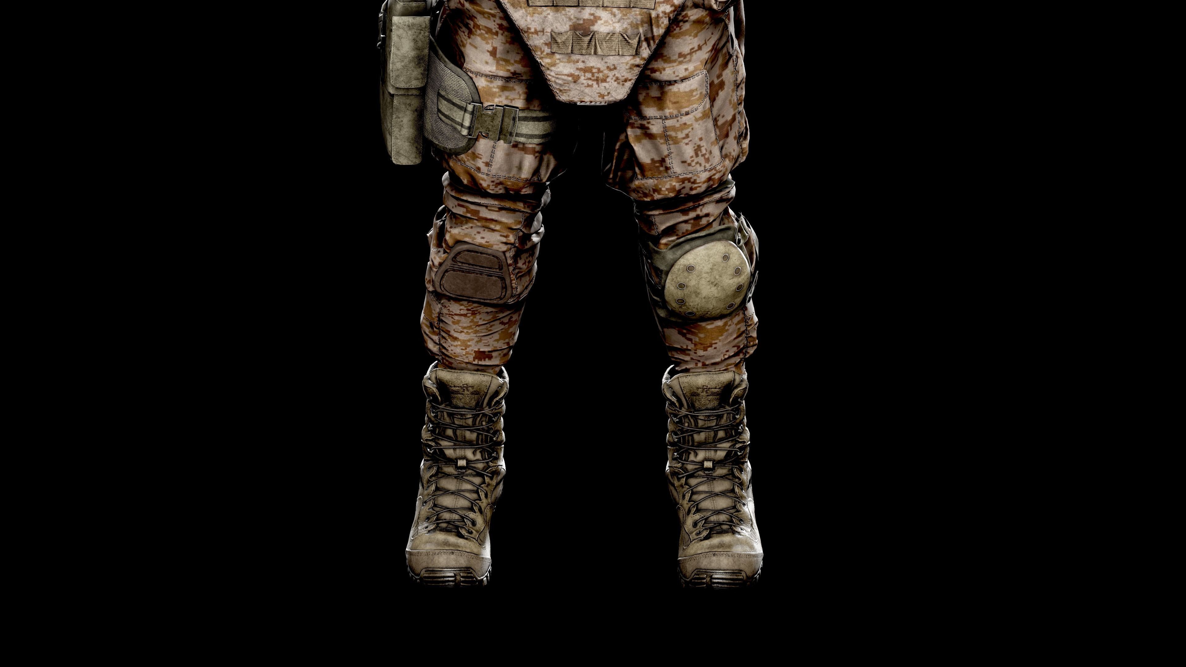 MODULAR SOLDIER PACK Low-poly 3D model_13