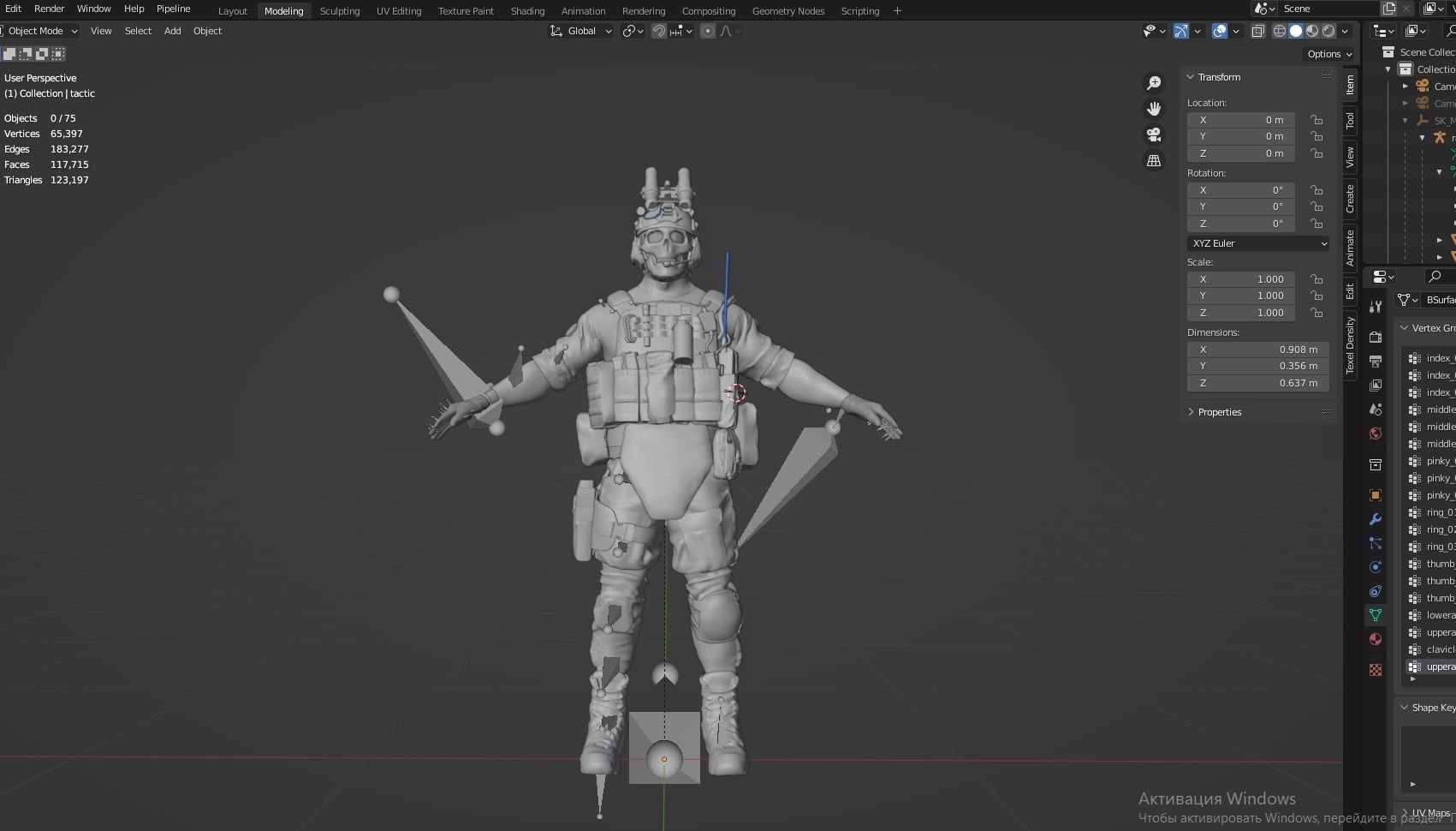 MODULAR SOLDIER PACK Low-poly 3D model_21