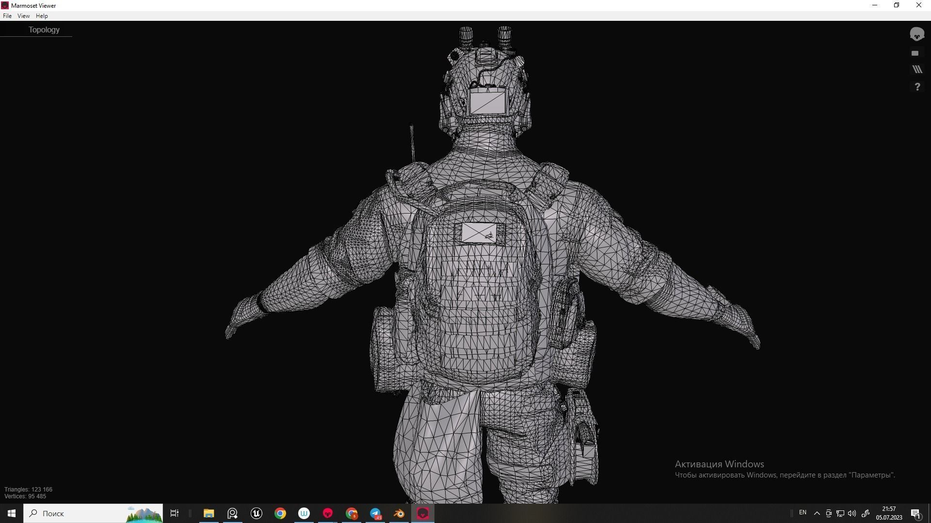 MODULAR SOLDIER PACK Low-poly 3D model_19