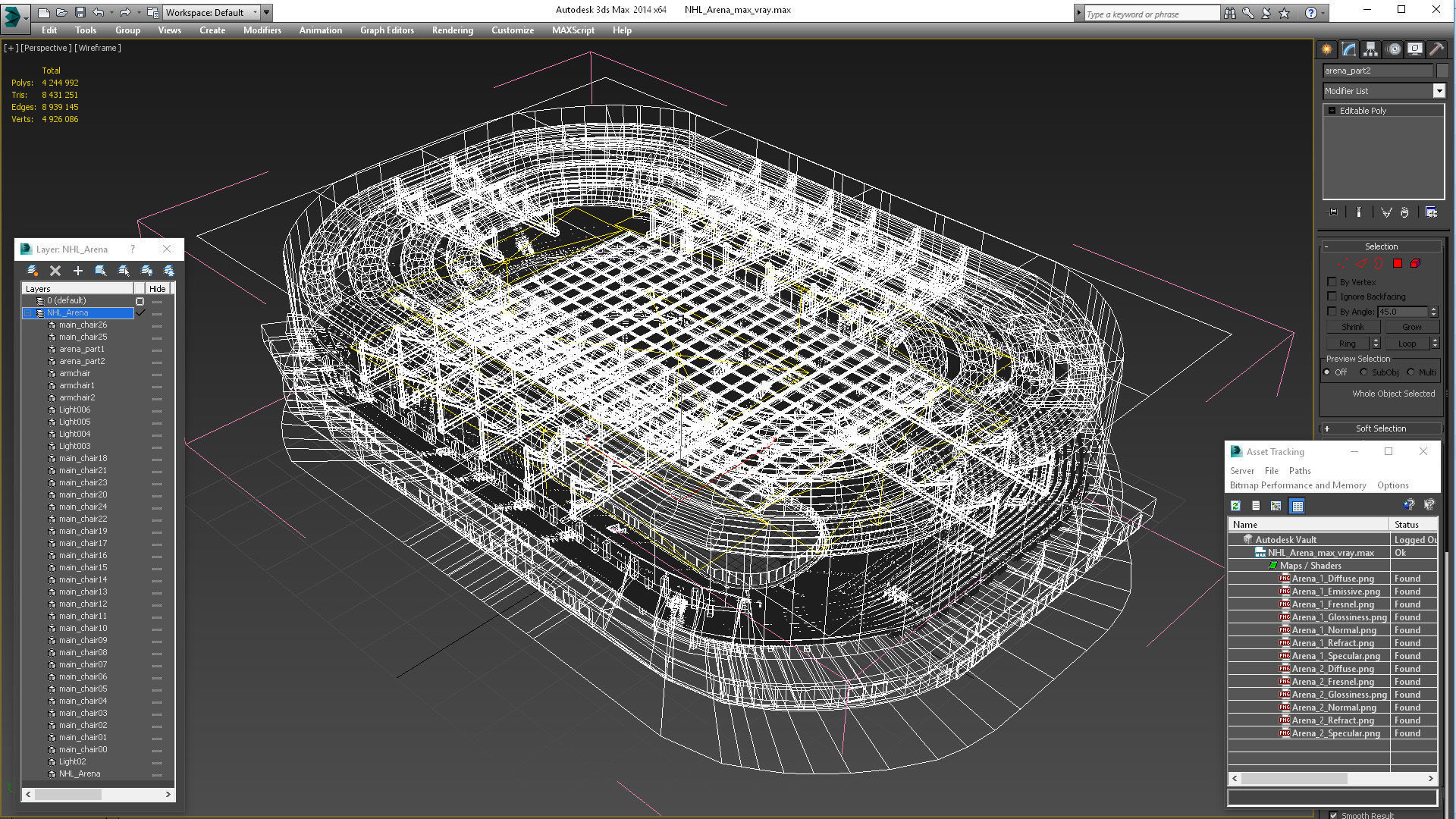 NHL Arena 3D model_30