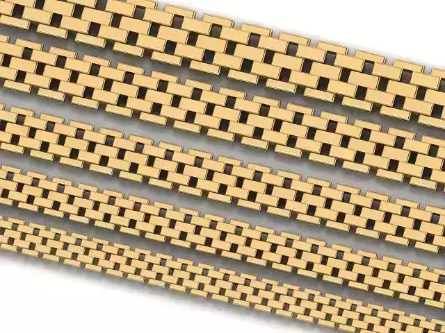 NEW GENTS ROLEX TYPE BRACELET LINK  5 SIZE IN ONE PACK 3D print model
