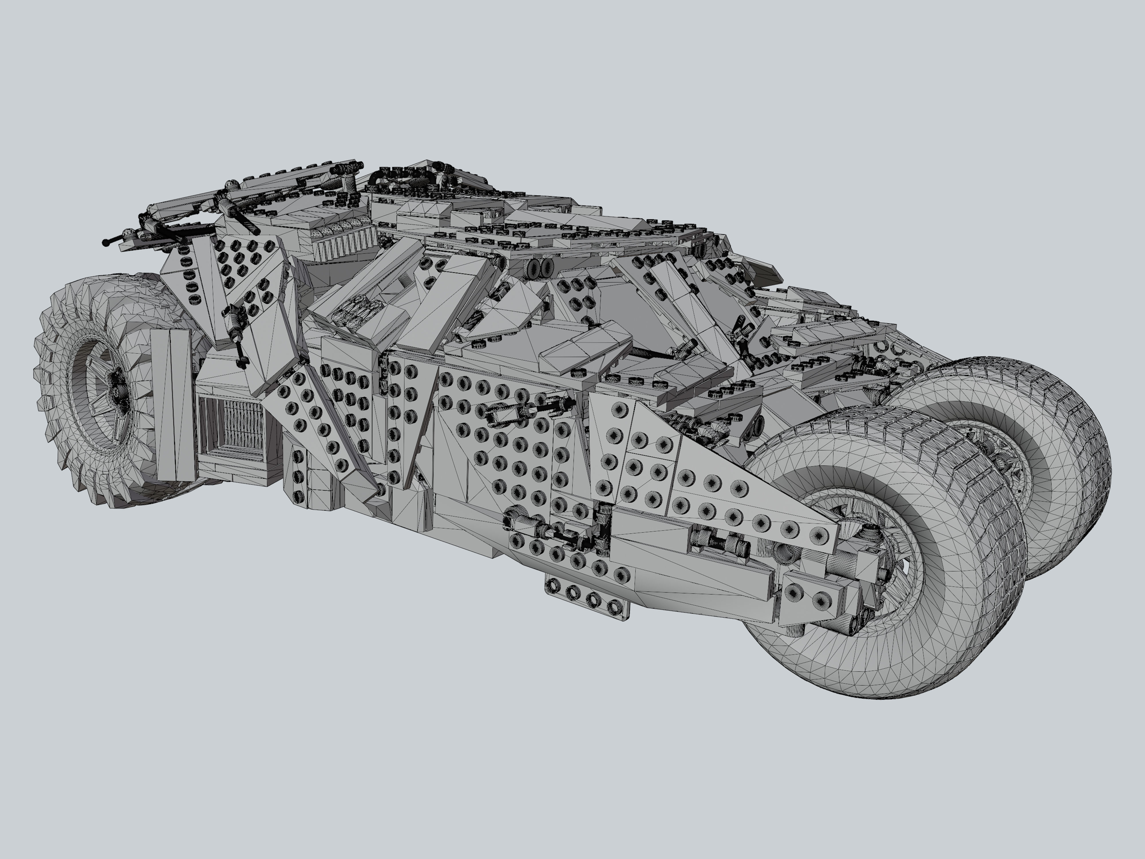 LEGO Batmobile Tumbler 3D model 3D model_10