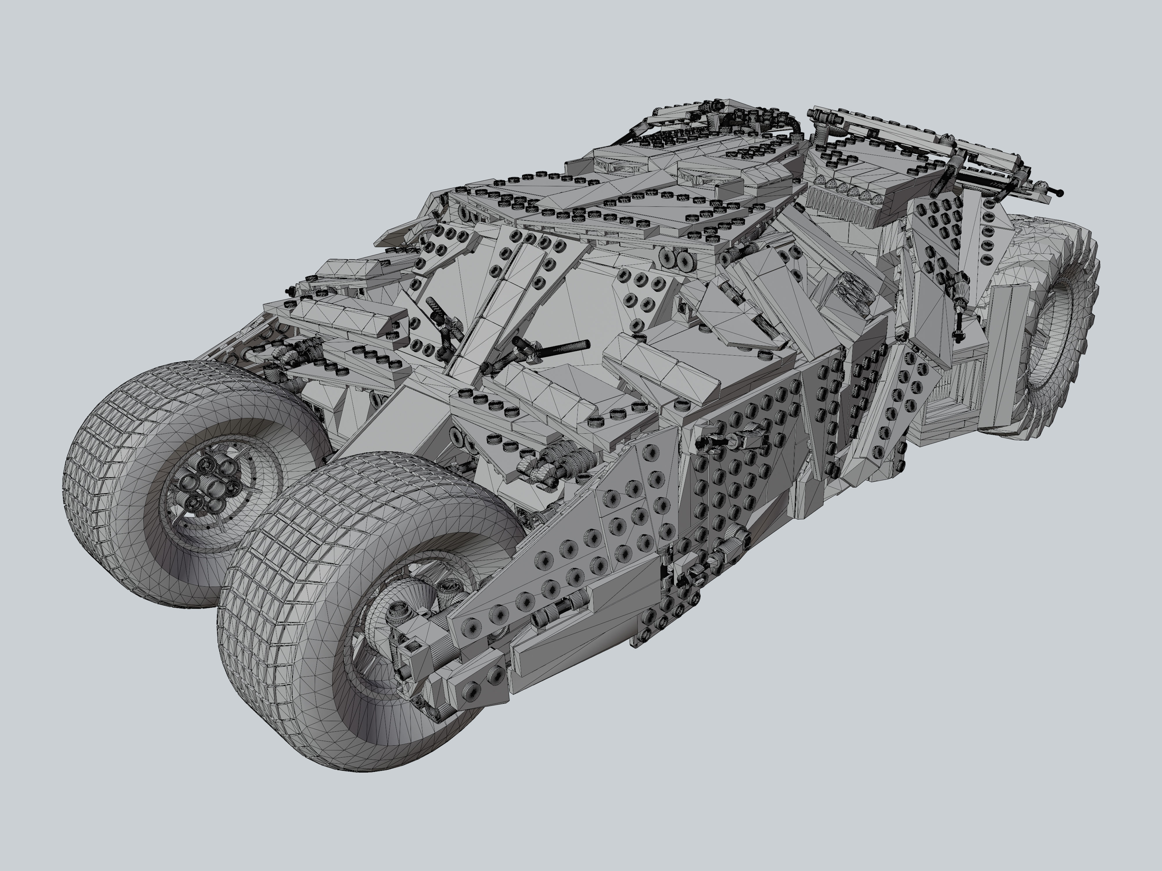 LEGO Batmobile Tumbler 3D model 3D model_9