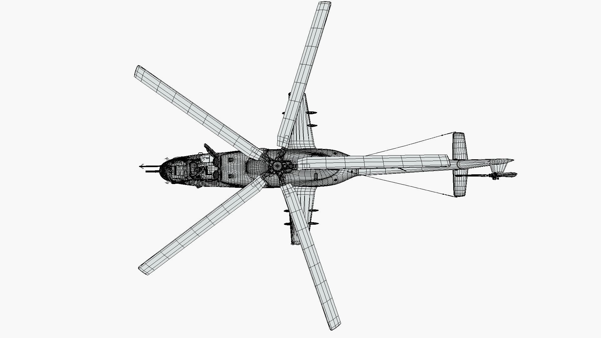 Mil MI-24D Hind Polish Air Force CGI Ready Low-poly 3D model_18
