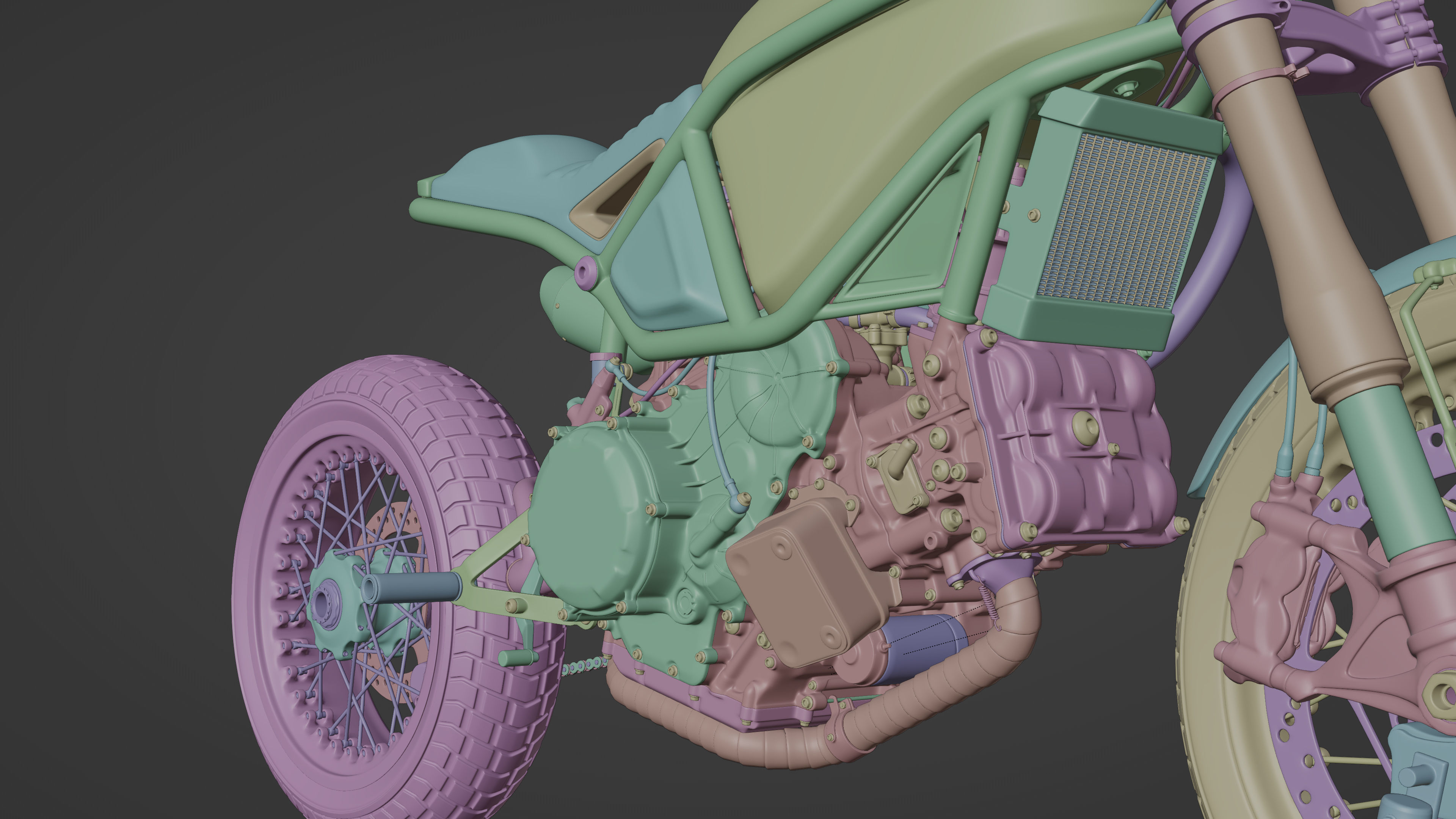 Custom Master Motorcycle 3D model_15