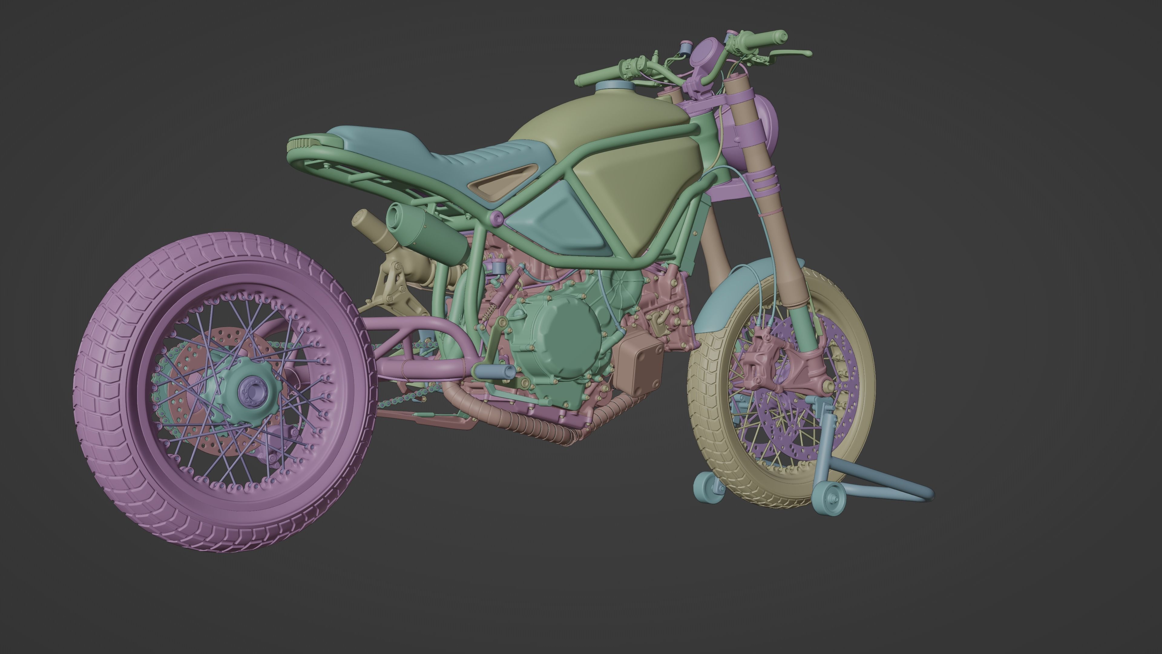Custom Master Motorcycle 3D model_17