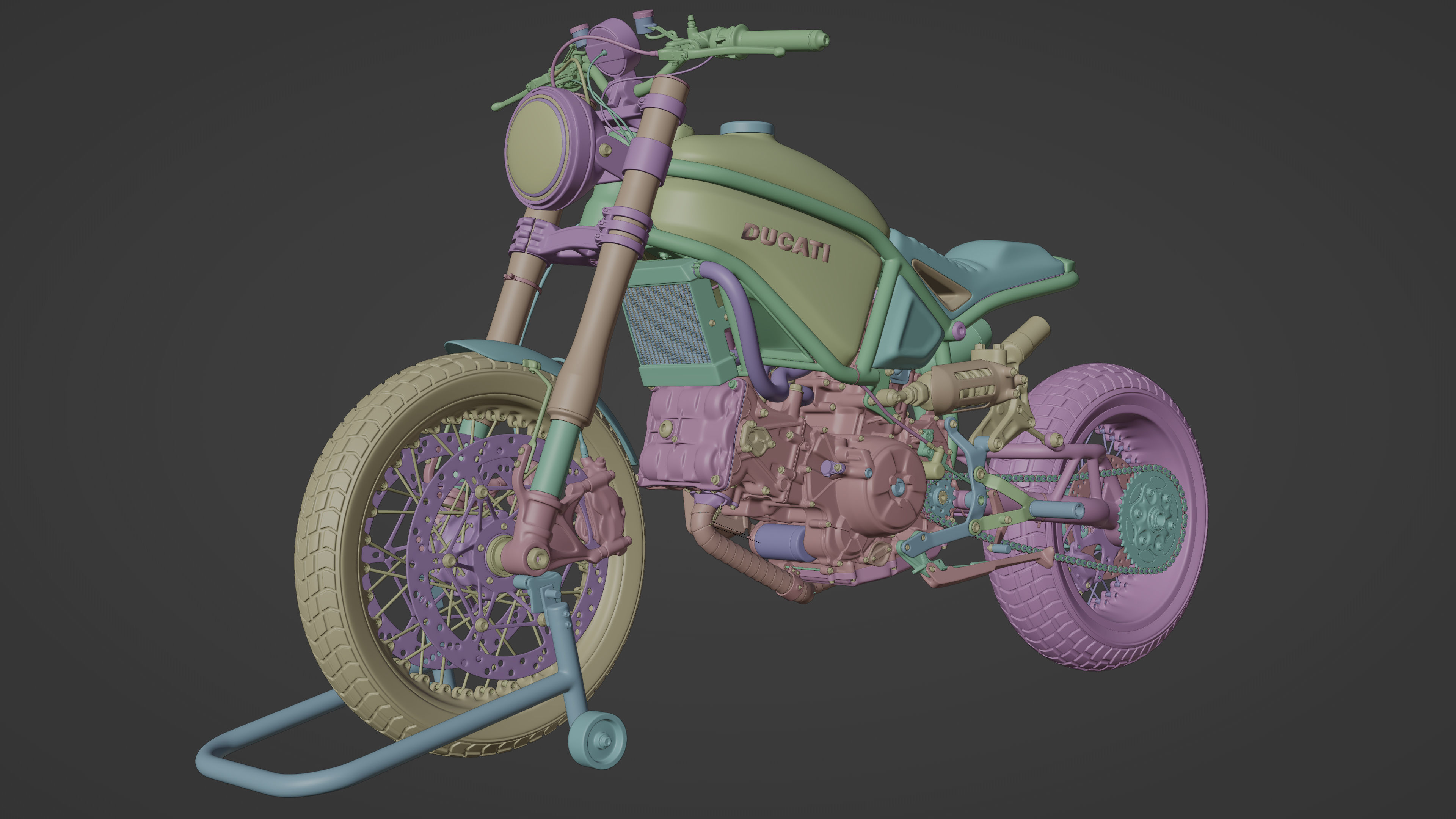 Custom Master Motorcycle 3D model_13