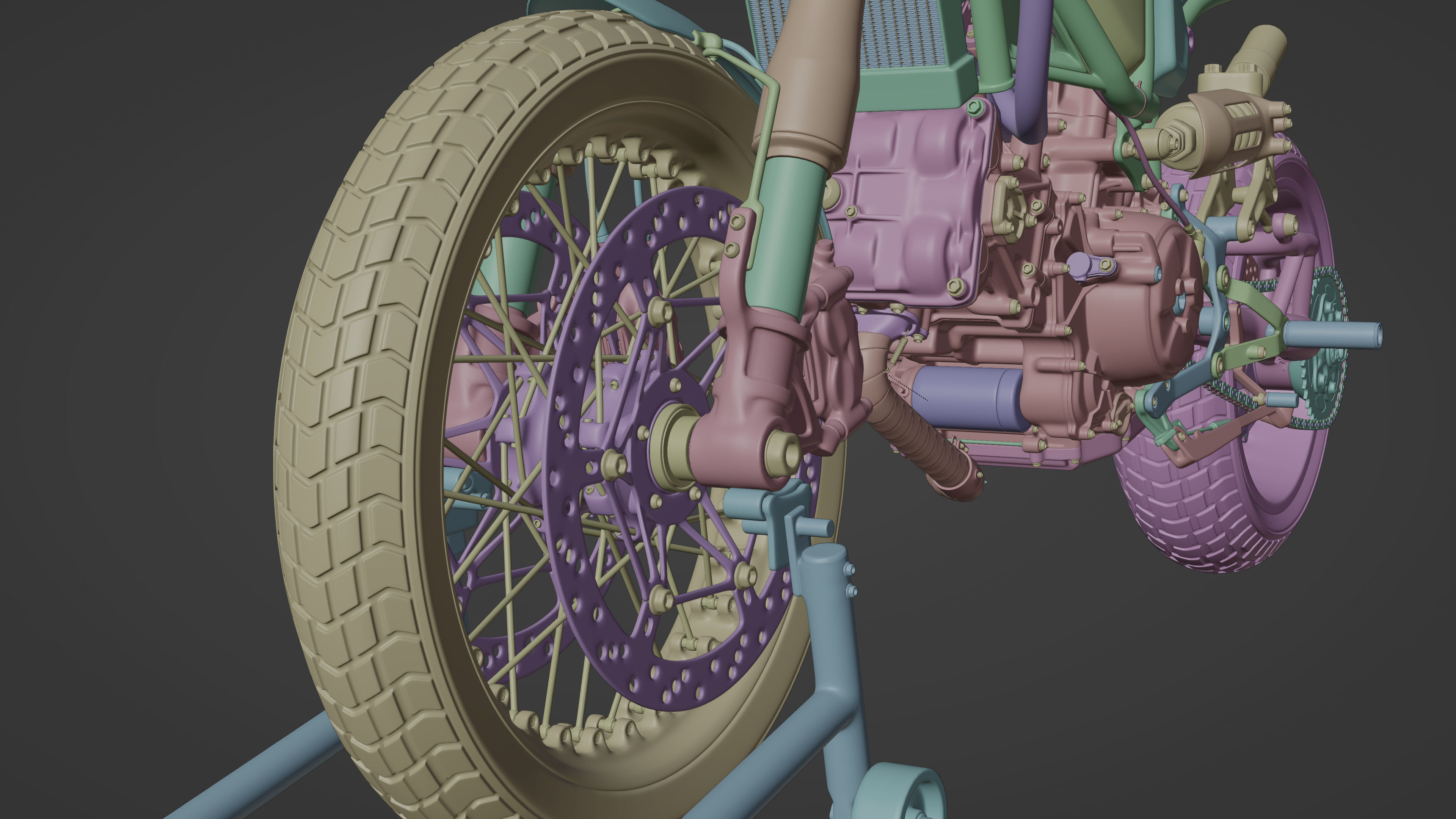 Custom Master Motorcycle 3D model_19