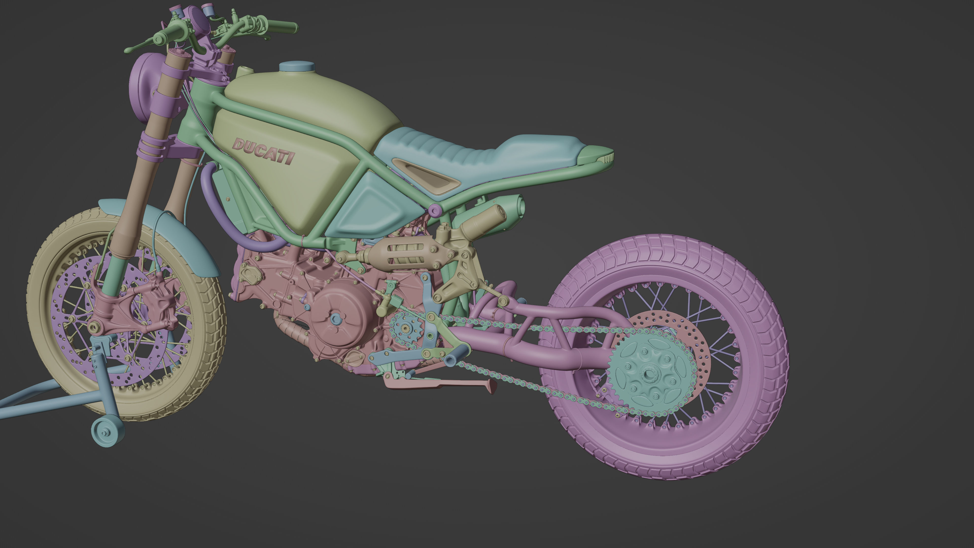 Custom Master Motorcycle 3D model_22