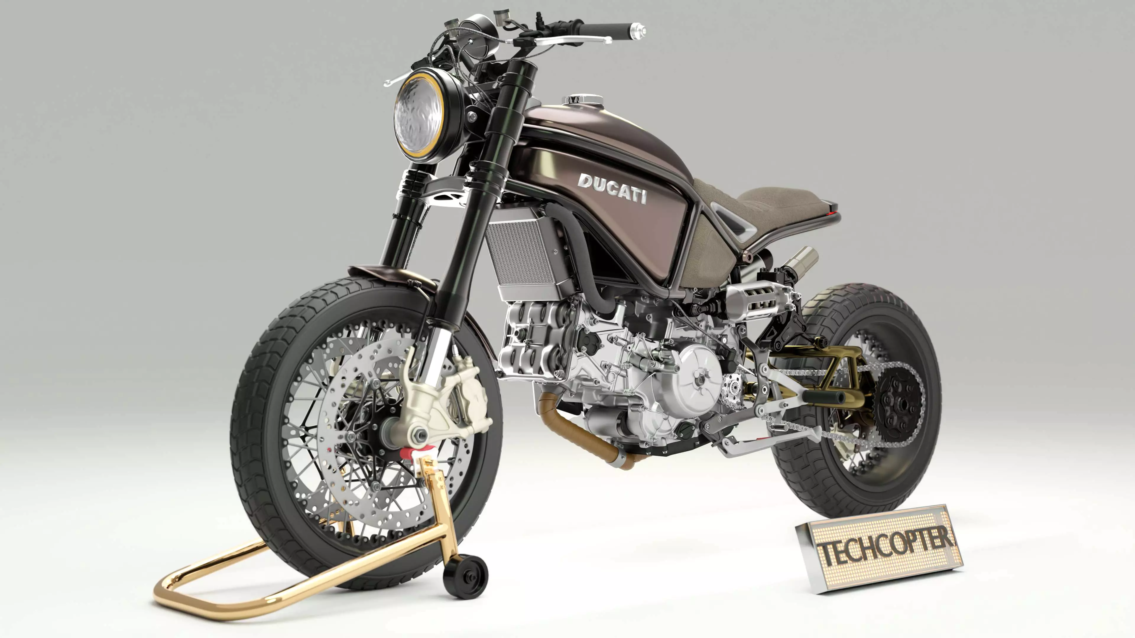Custom Master Motorcycle 3D model_0