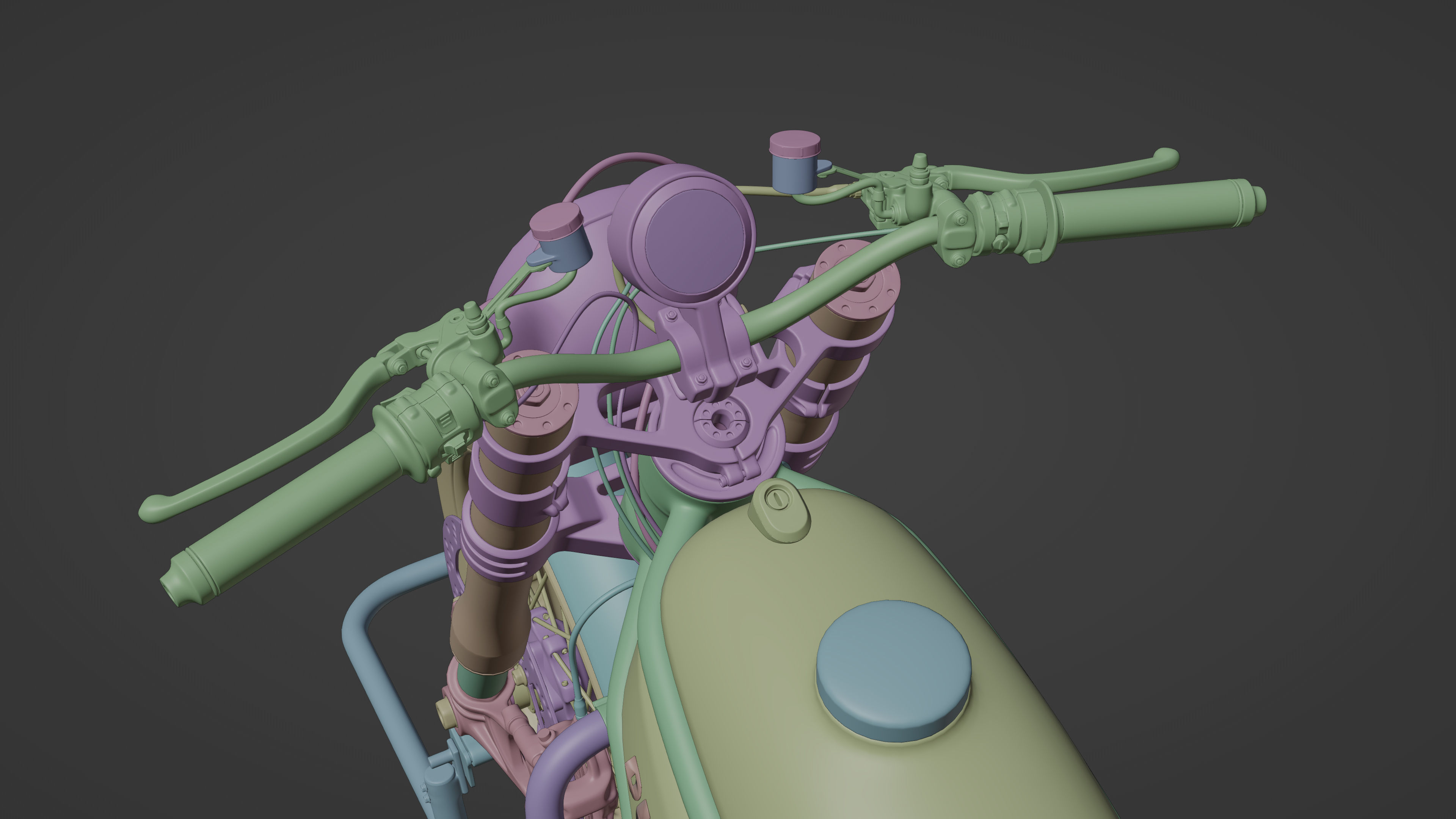 Custom Master Motorcycle 3D model_24