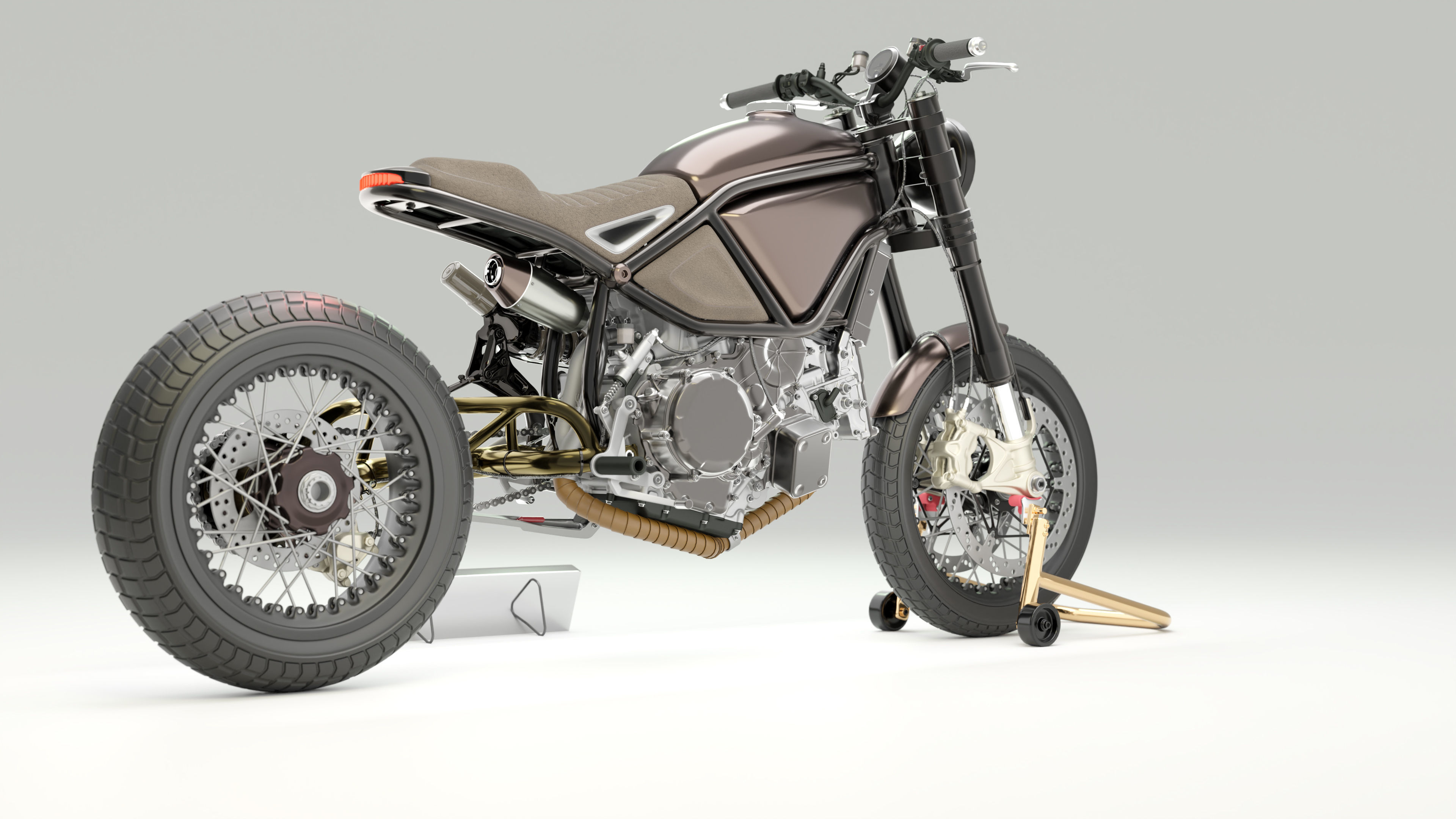 Custom Master Motorcycle 3D model_1