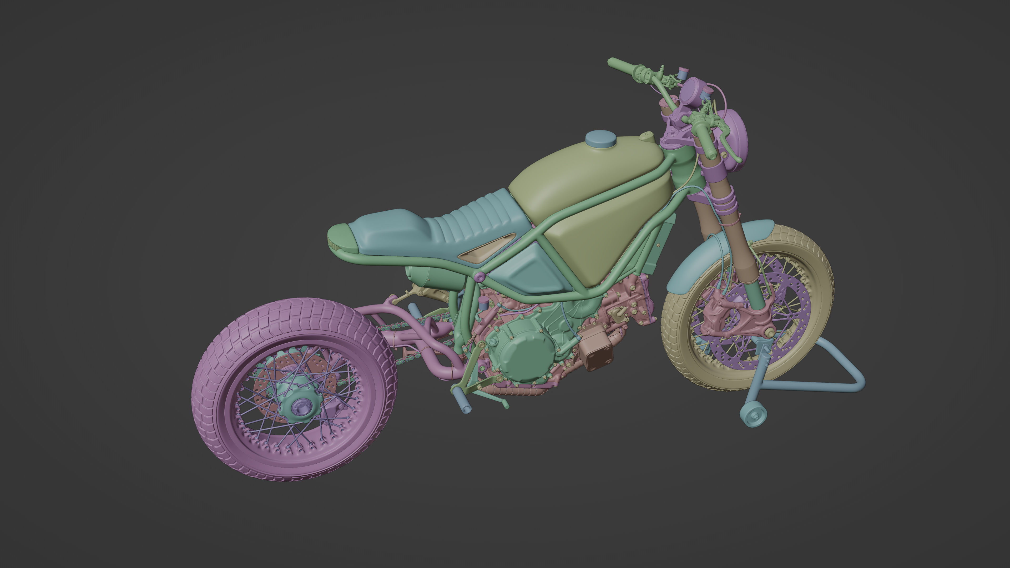 Custom Master Motorcycle 3D model_26