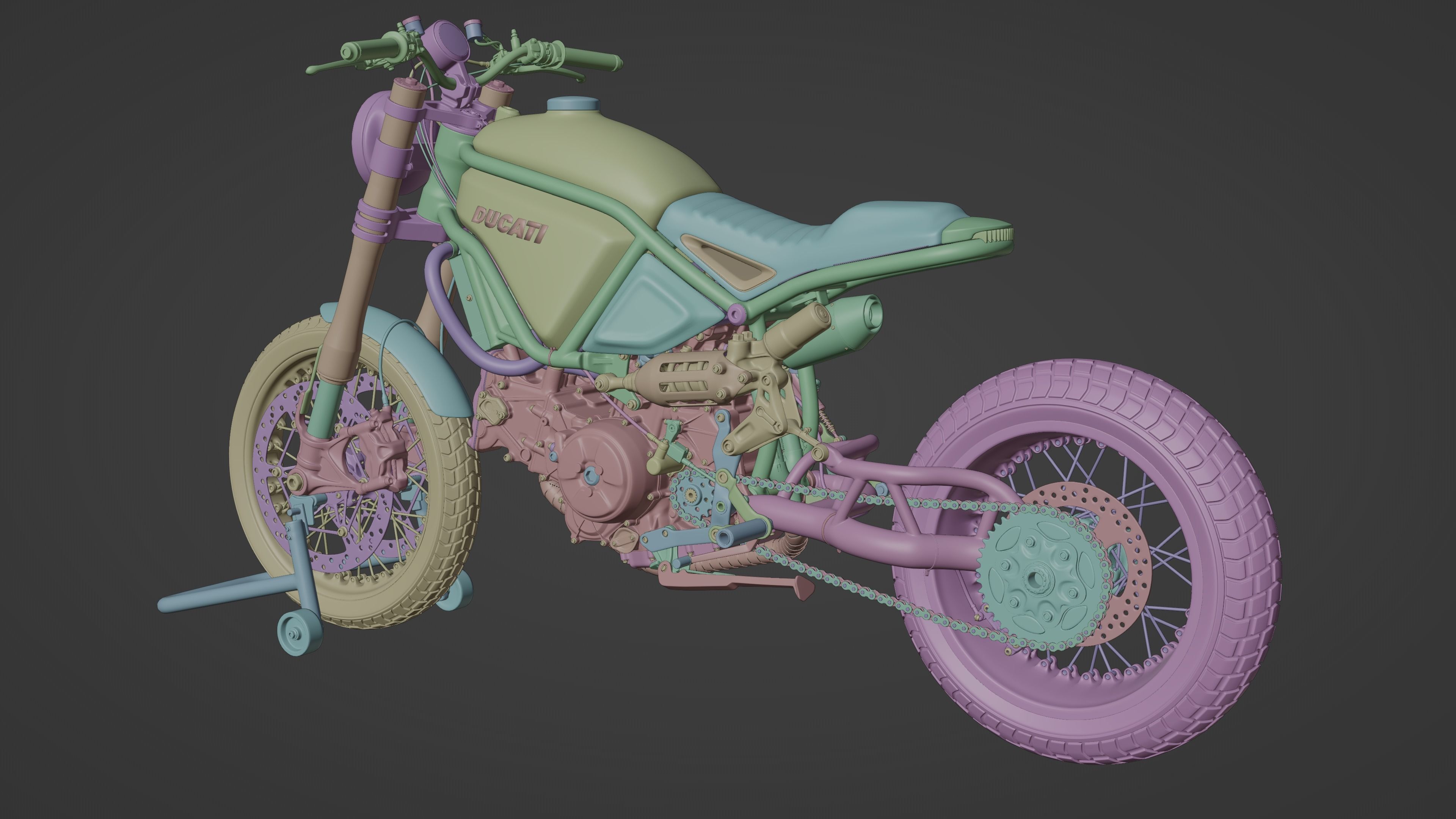 Custom Master Motorcycle 3D model_12