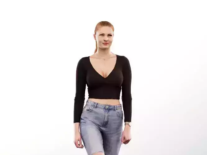 Sabine 13430 - Young Casual Woman Walking Up Stairs