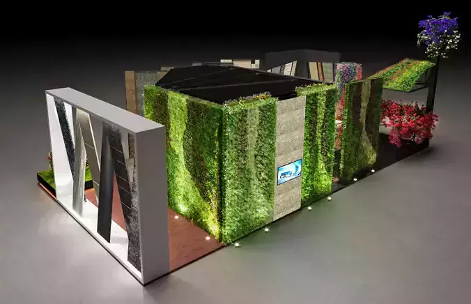 3ds max 2021 Exhibition Design 3D model